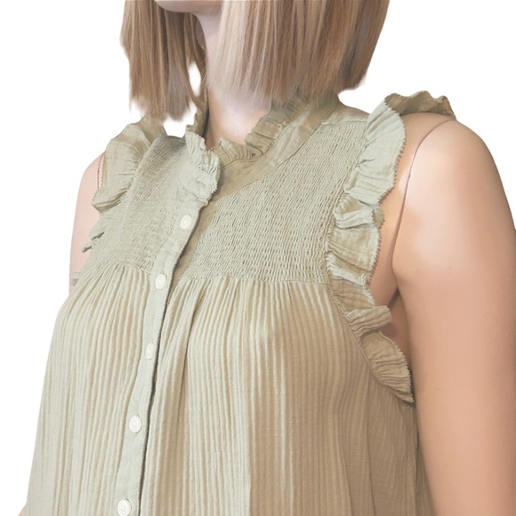 J. Crew Re-Imagined Earth Friendly Cotton Lightweight Cotton Ruffle Details - Picture 10 of 16
